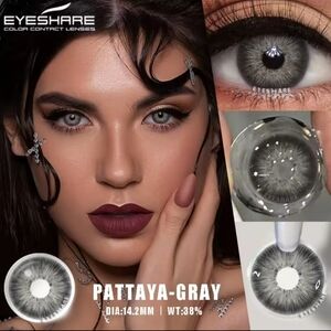 Fashionable Lens For Eyes Color Pataya Gray